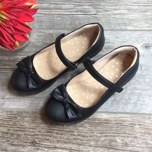 Cat & Jack • girls size 3 • black bow Mary Jane •
